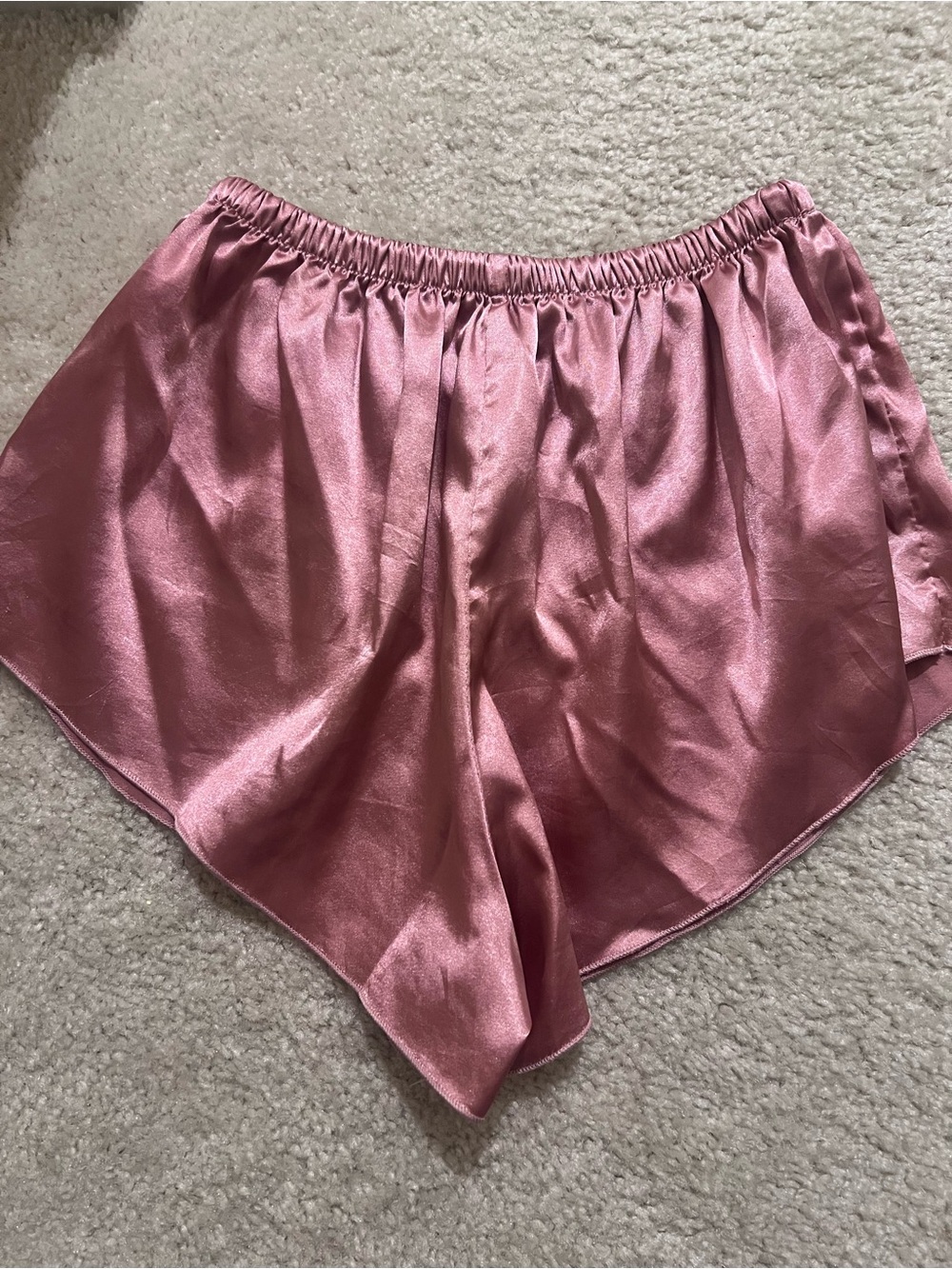 Satin pajama shorts